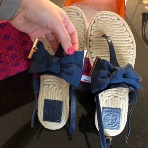Tory Burch Penny Flat sandal Espadrilles size 9